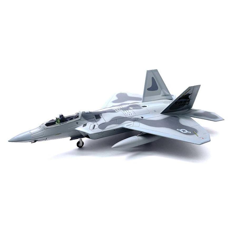 金属合金F-22ラプター飛行機米国空軍航空会社軍用戦闘機飛行機1:100