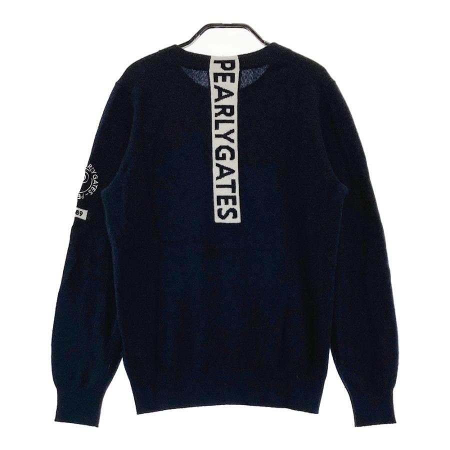 PEARLY GATES パーリーゲイツ カシミヤ ニットセーター ネイビー系 0