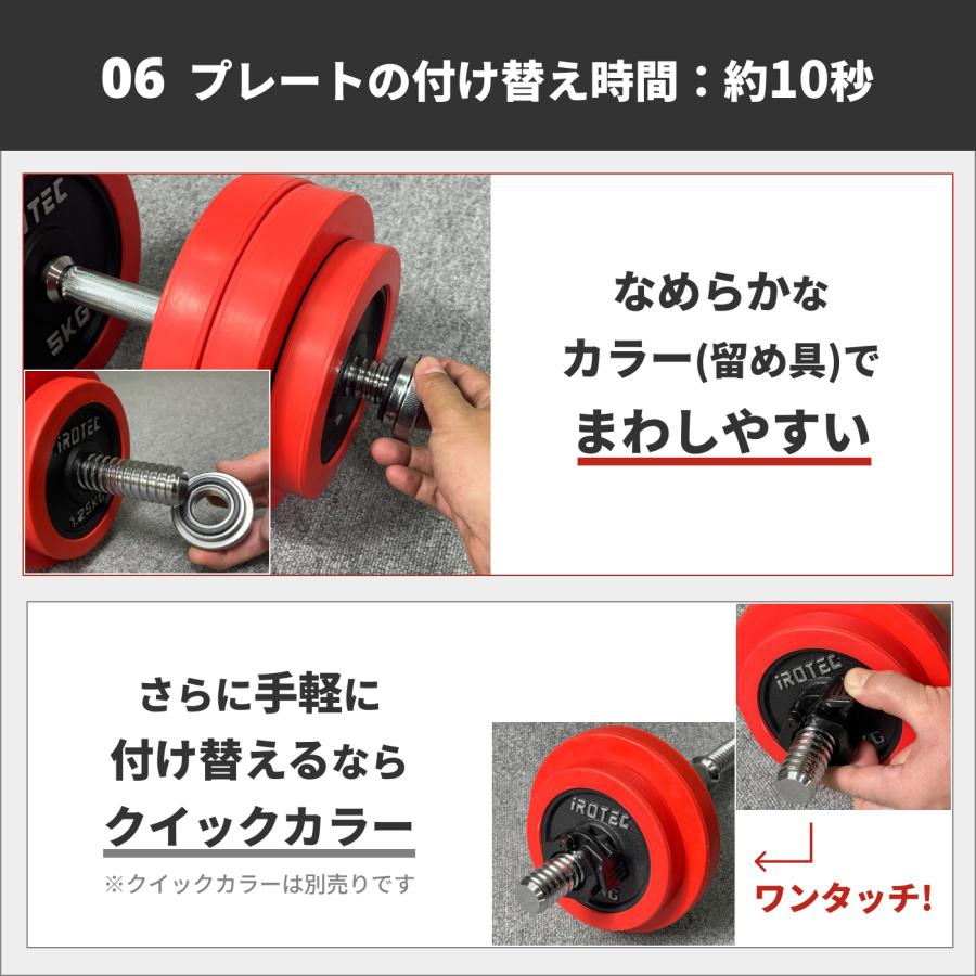 IROTEC（アイロテック） [5日はPアップ] ラバー ダンベル 40kgセット