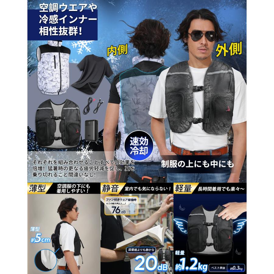 空調水冷服] ペルチェ ベスト 2025最新型のペルチェ素子技術搭載した