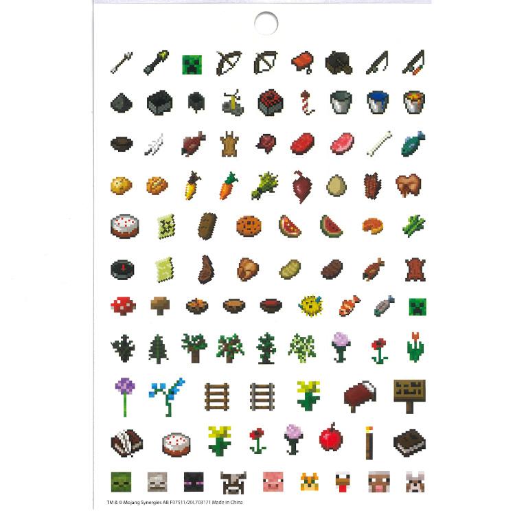 マインクラフト ステッカーセット シール 立体シール minecraft