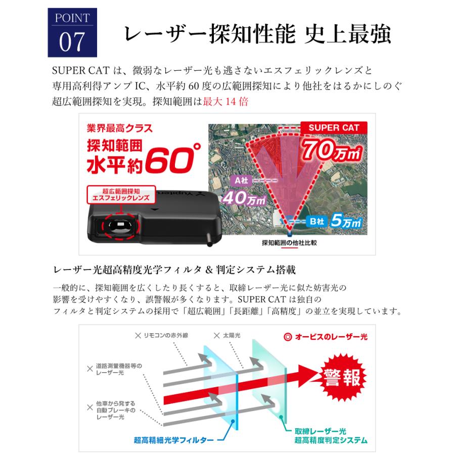 ユピテル（yupiteru） レーザー＆レーダー探知機 レーザー探知機 VK