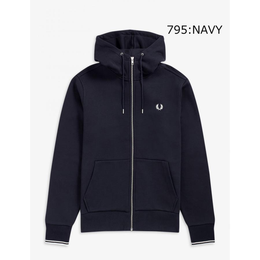 FRED PERRY（フレッドペリー） HOODED ZIP THROUGH SWEATSHIRT ジップ