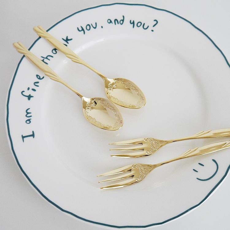 カトラリー 2本セット スプーン フォーク エレガント : Pease - 通販