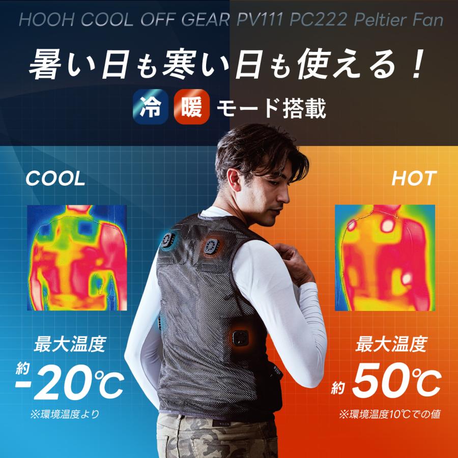 村上被服 鳳凰 HOOH 2024年 ペルチェベスト 冷暖対応 メッシュ