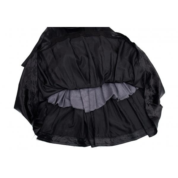 COMME des GARCONS（コムデギャルソン） サテンギャザー切替デザイン