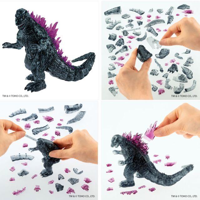 爆買 GODZILLA 立体パズル 透明パズル (クリスタルパズル ゴジラ 71