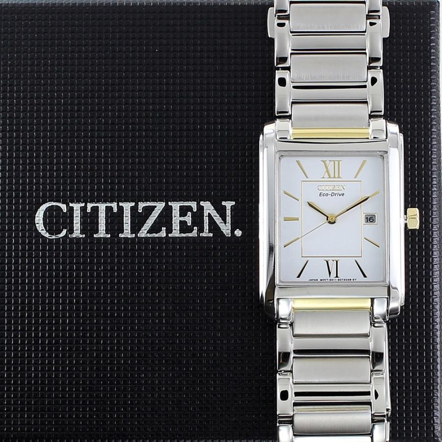 CITIZEN（シチズン） スクエアケース 知的 上品 シンプル エコドライブ