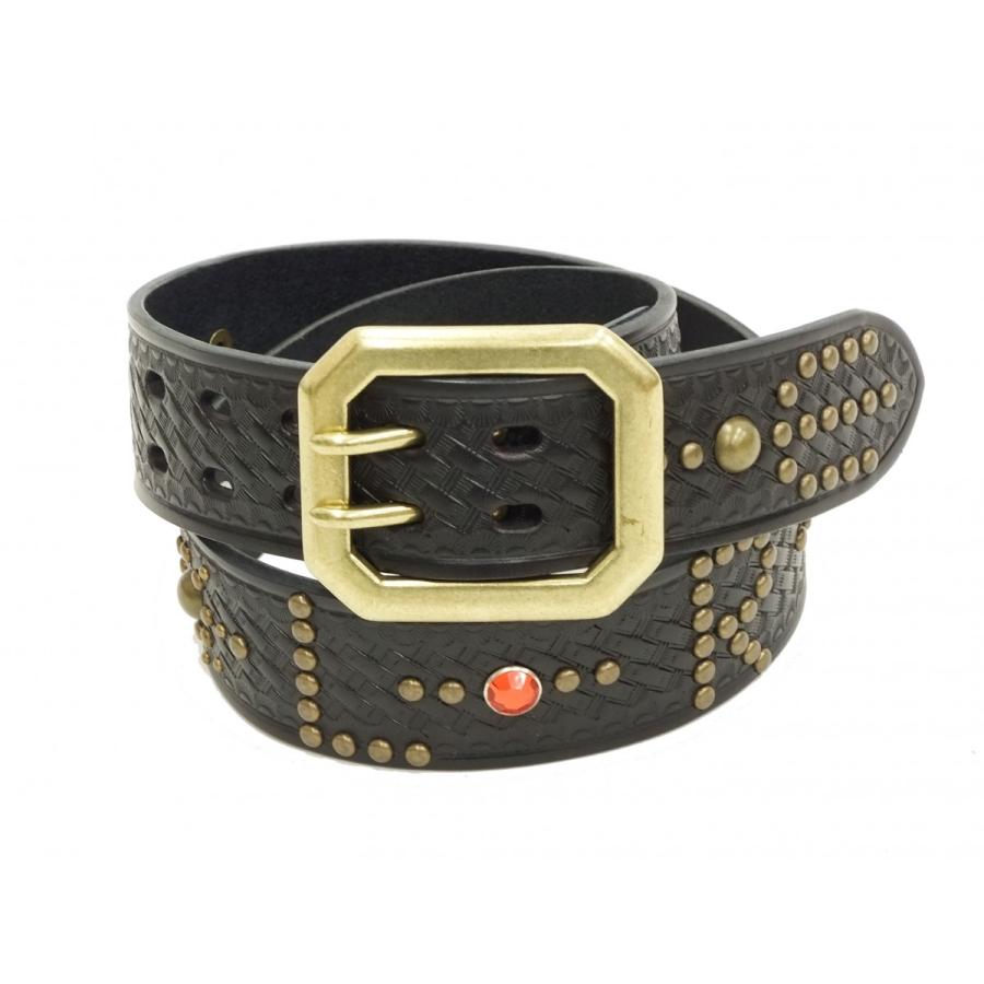 TEDMAN（テッドマン） レザーベルト スタッズベルト TDSB-700 メンズ