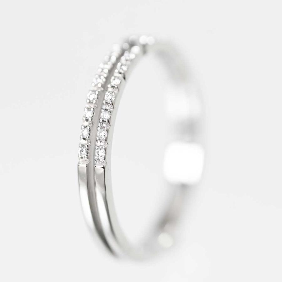 7967☆グッチ GUCCI K18WG ホワイトゴールド ダイヤ インフィニティ