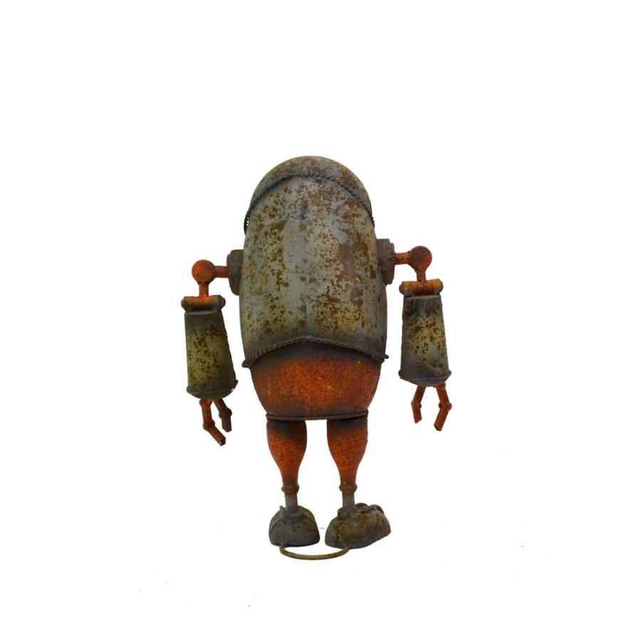 ブリキロボット ソルジャーS 鉄 オブジェ ヴィンテージ加工 : ラタン