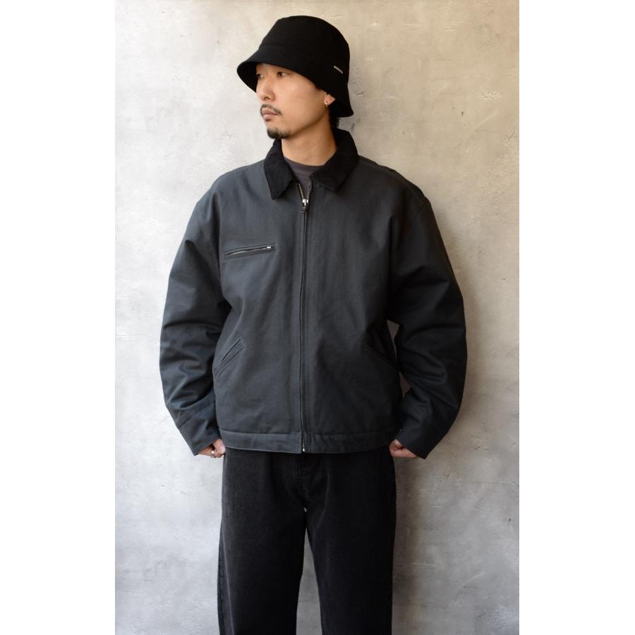 CornerStone ダック クロス ワークジャケット J763 チャコール メンズ