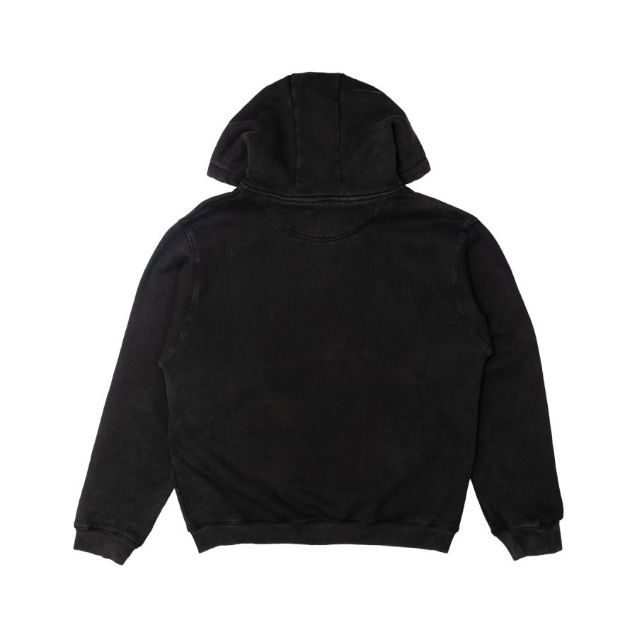 HODDLE Arch Logo Zip Up Hoodie Black ブラック フルジップ