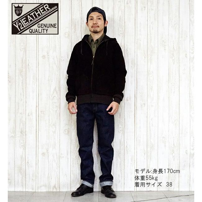 Y'2 LEATHER ワイツーレザー ジャケット TB-152 STEER SUEDE HOODED