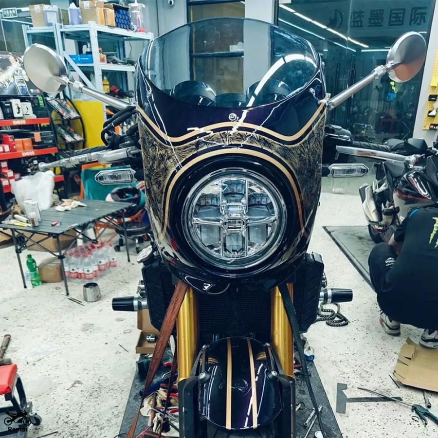 並行輸入品】 Z900RS バイク ミラー カワサキ Z 900 RS Z650RS ブルー