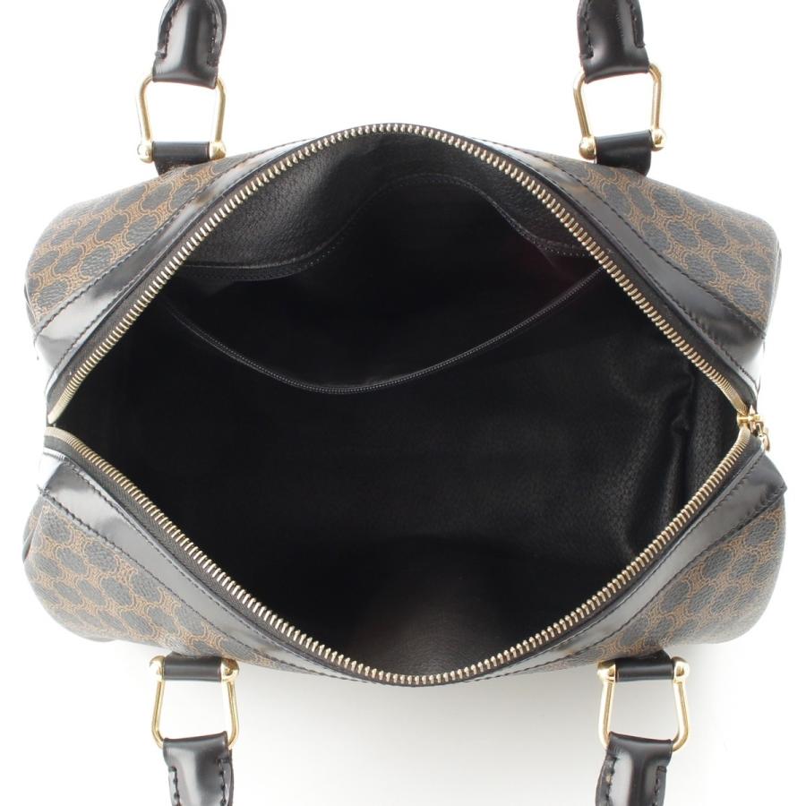 CELINE（セリーヌ） PVC 黒マカダム トリオンフ ミニ ボストンバッグ