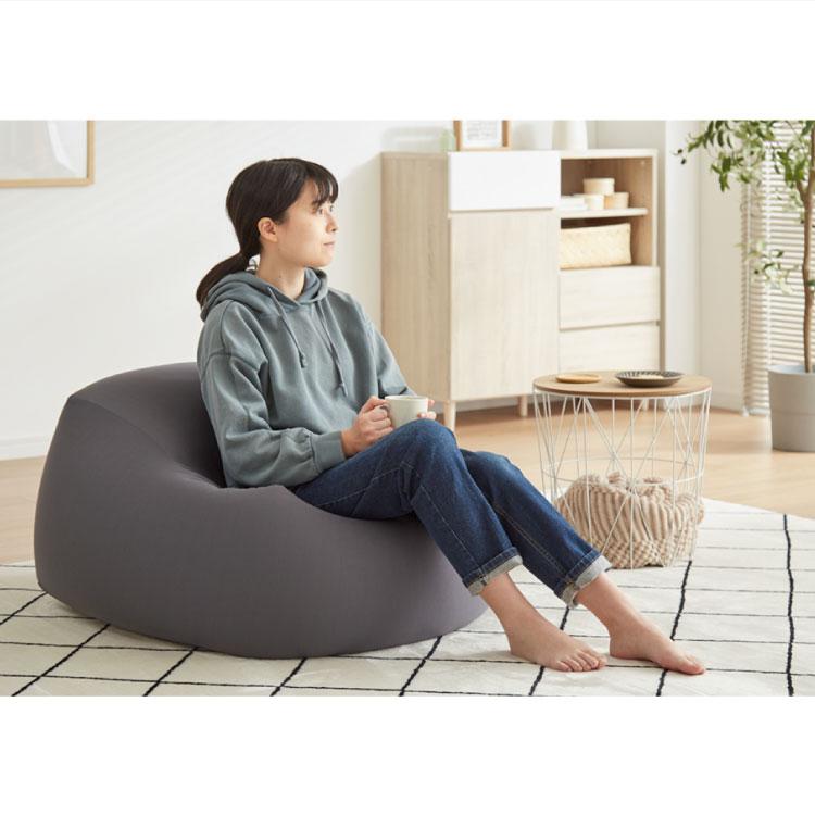 ビーズクッション本体 65×65×43cm ヌードタイプ Lサイズ 極小ビーズ へ