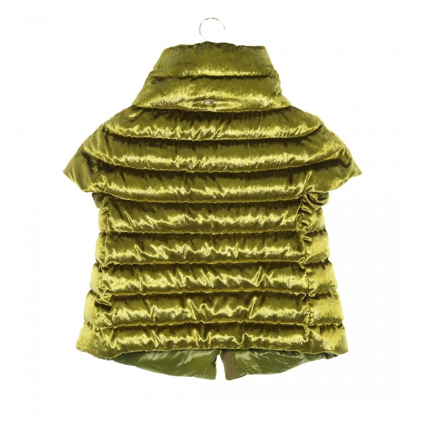 美品 HERNO ヘルノ キルティング ダウンベスト サイズ42 グリーン系