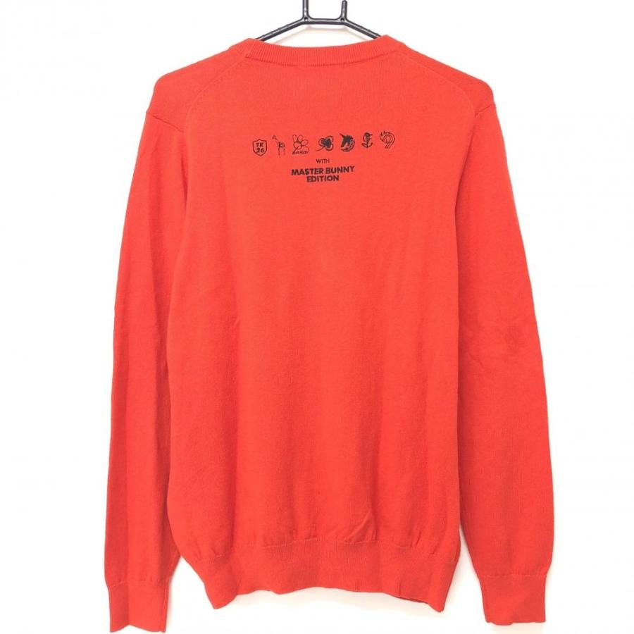 超美品】マスターバニー セーター レッド 背面刺しゅう カシミヤ混