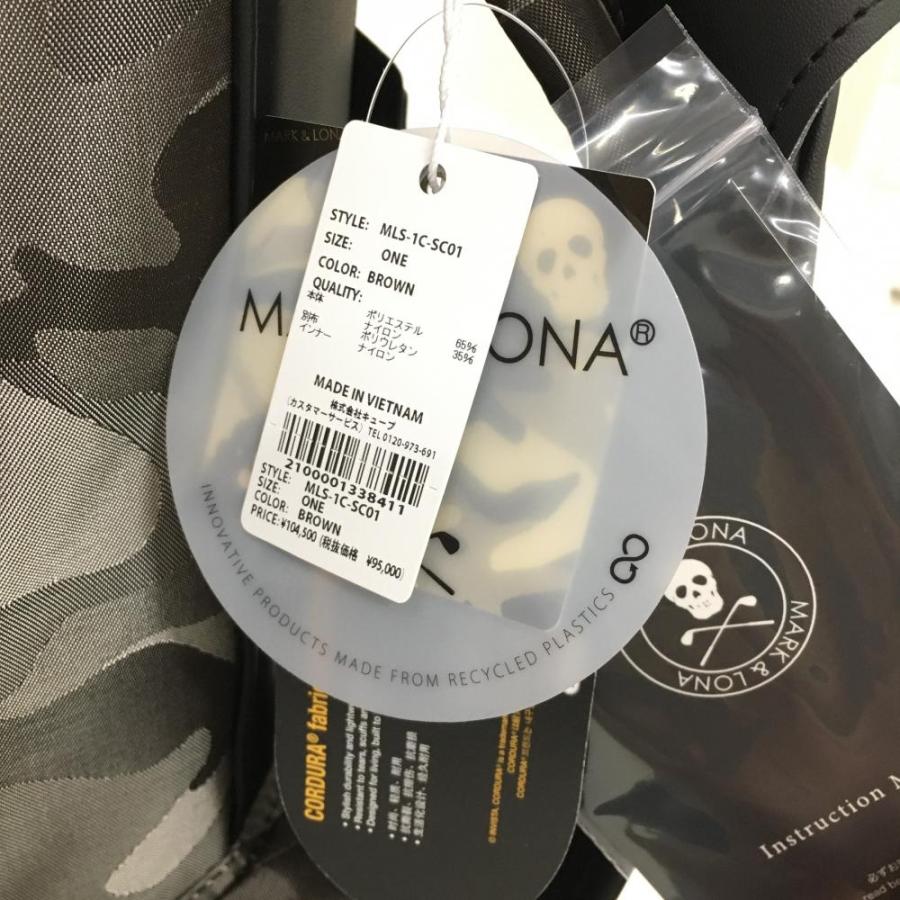 MARK&LONA（マークアンドロナ） スタンド式キャディバッグ ブラウン×黒