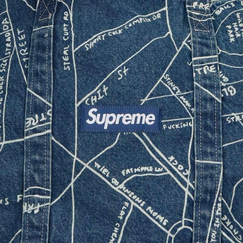 Supreme（シュプリーム） 19SS Gonz Map Denim Tote ゴンズマップ