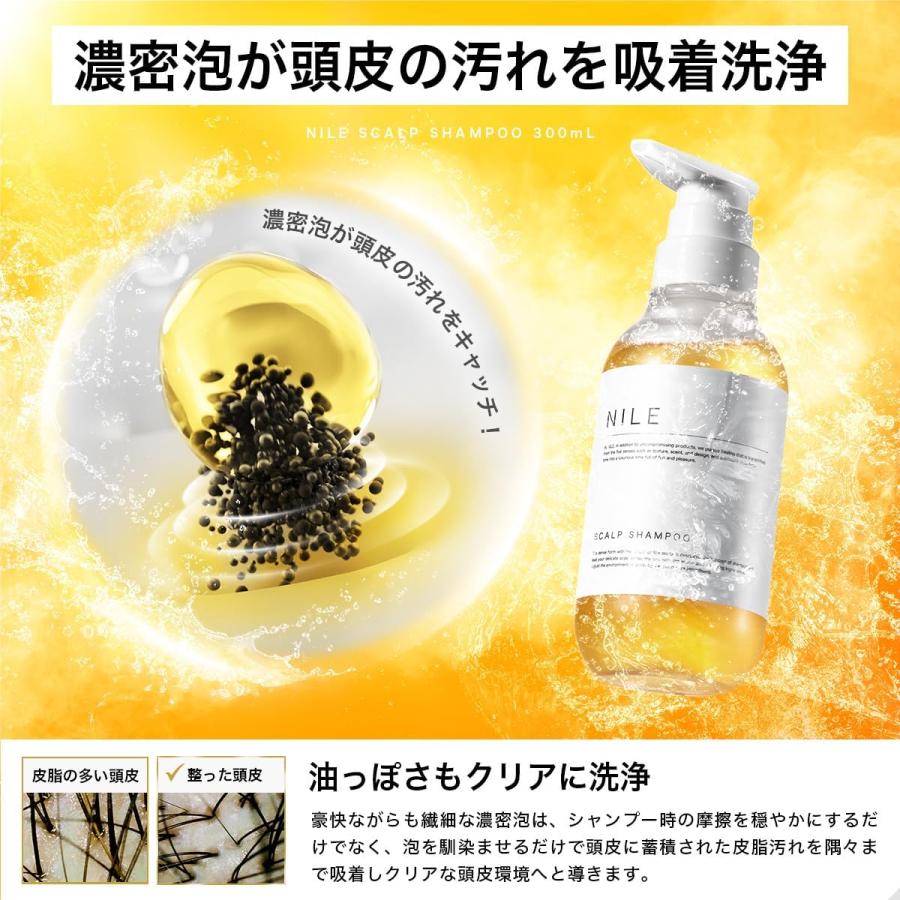 Nile シャンプー トリートメント セット 濃密泡スカルプシャンプー