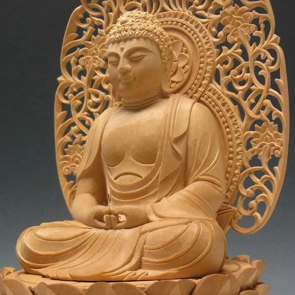 阿弥陀如来 坐像 高さ25cm 柘植製 木彫り 仏像 : 仏像と縁起物の専門店