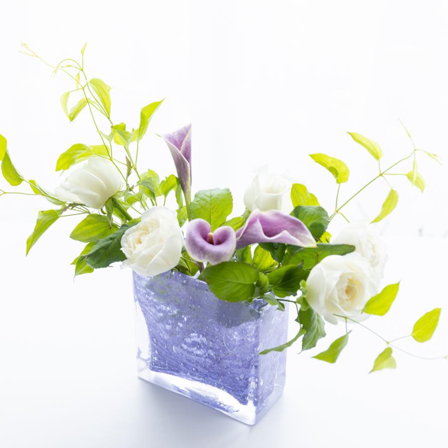 HenryDean ヘンリーディーン スクエアXS ヴェロニカ ガラス花瓶 花器