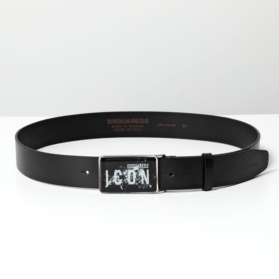 DSQUARED2（ディースクエアード） ベルト ICON SPLASH PLAQUE BELT