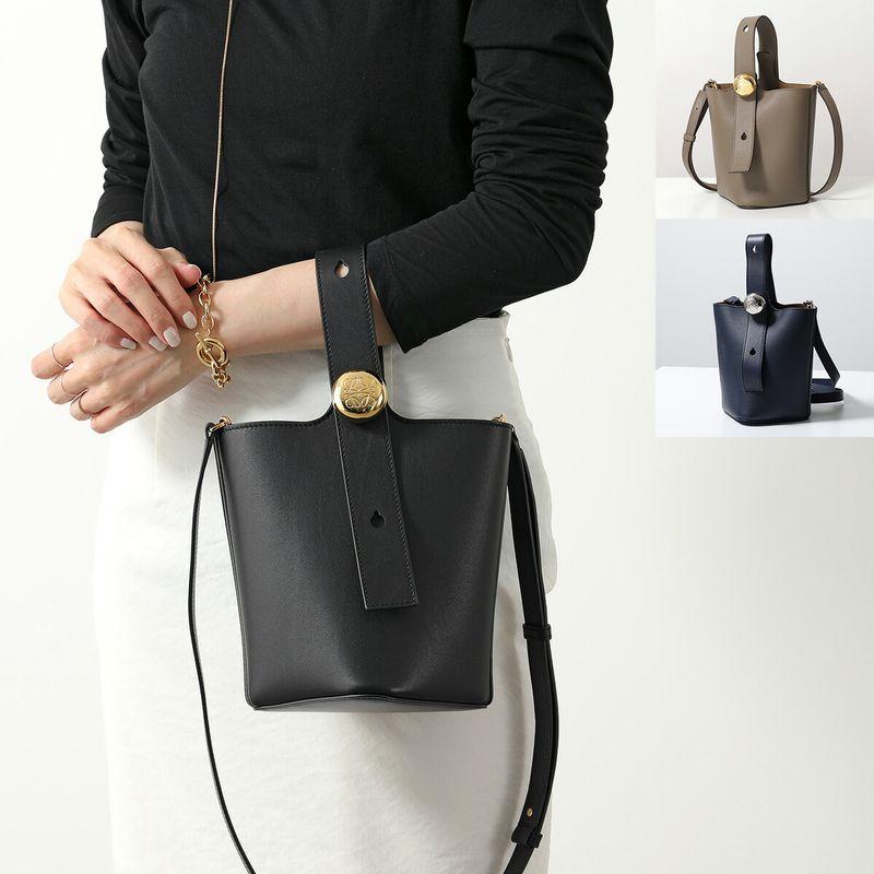 LOEWE（ロエベ） ハンドバッグ PEBBLE BUCKET MINI ペブル バケット