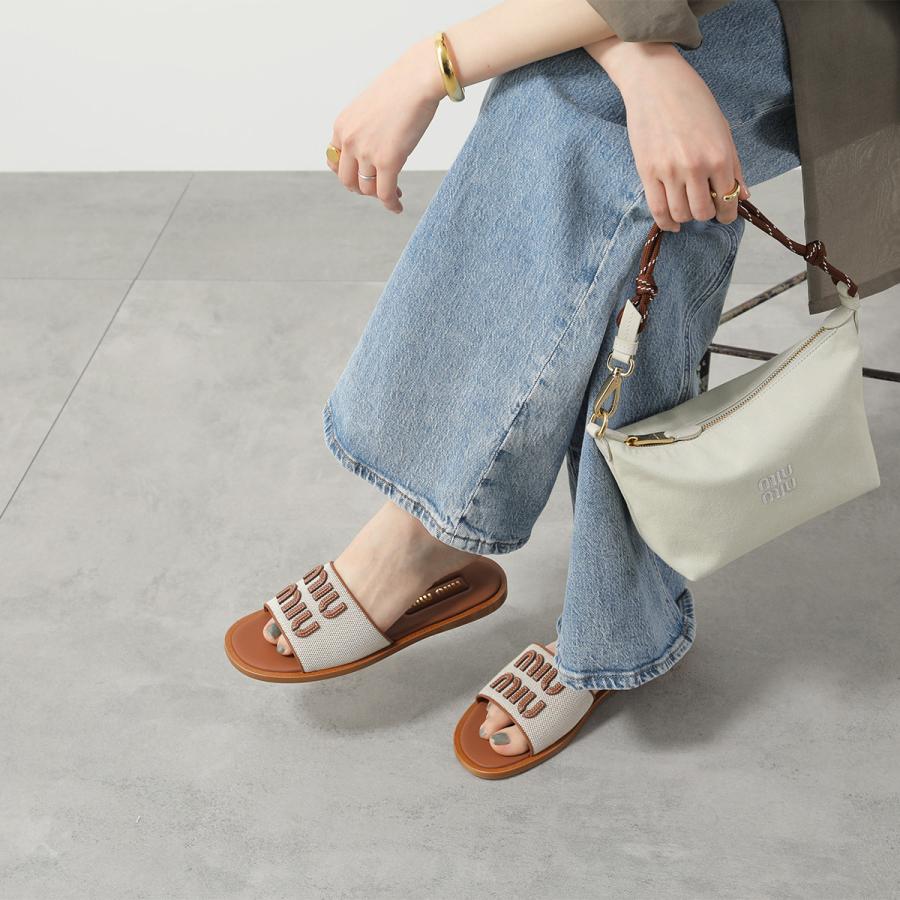 miu miu（ミュウミュウ） サンダル 5XX644 Q1D レディース キャンバス