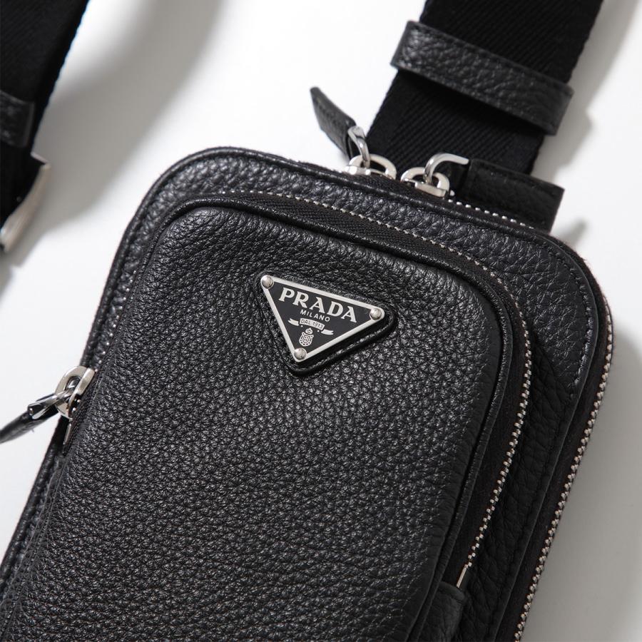 PRADA（プラダ） フォンケース 2ZH195 2BBE メンズ レザー ボディ