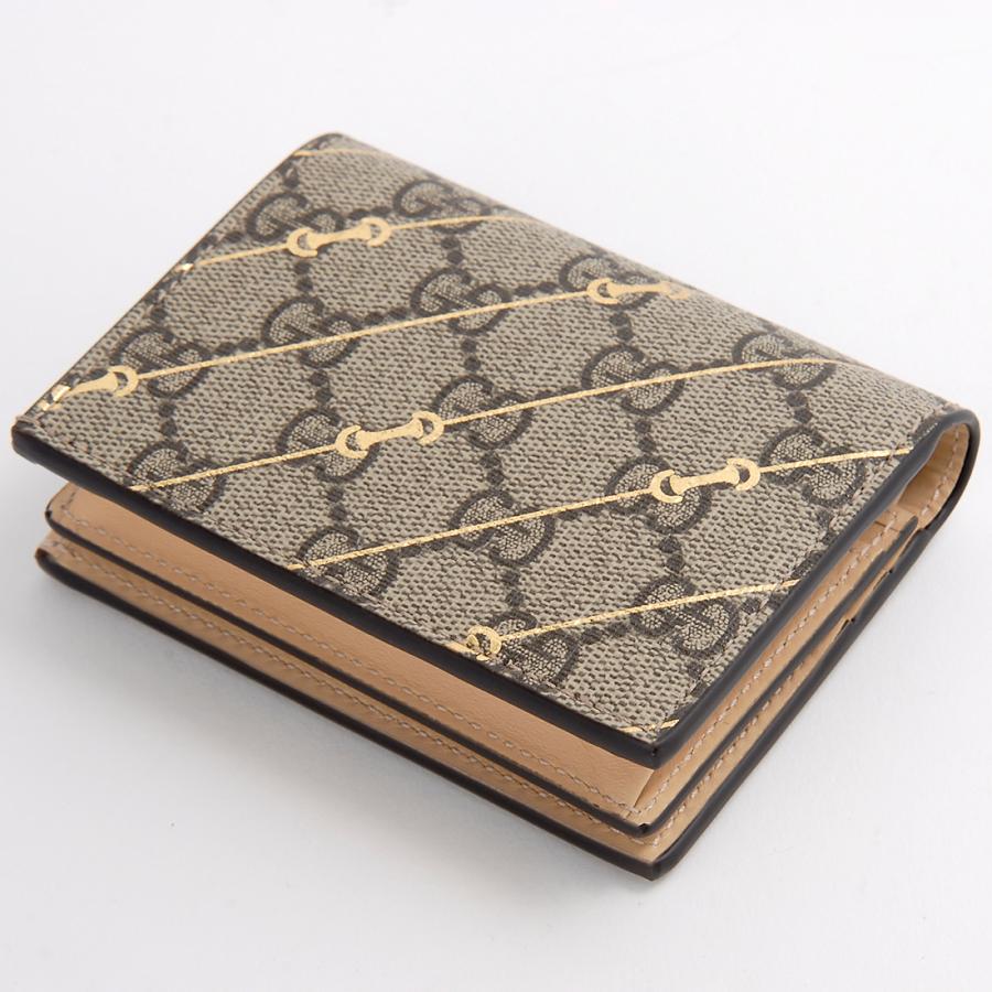 GUCCI（グッチ） 二つ折り財布 レディース ベージュ 774332 FACYR 8548
