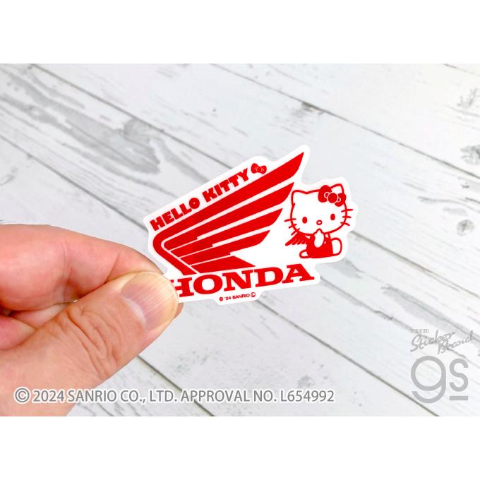 Honda×サンリオキャラクターズ 透明ステッカー ハローキティ01