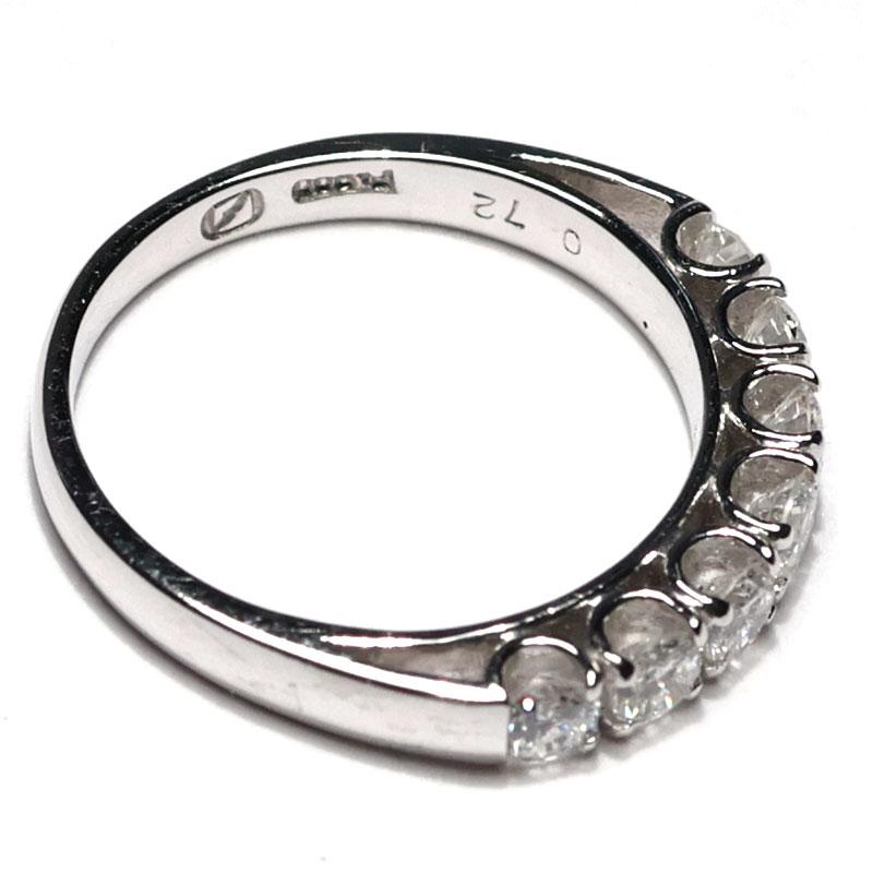 指輪 プラチナダイヤモンドリング0.72ct一文字タイプ PT900 指輪サイズ