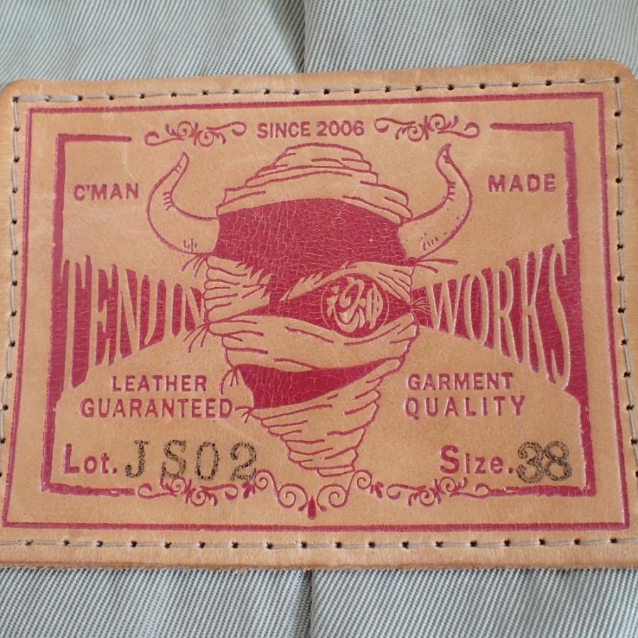 TENJIN WORKS 天神ワークス JS02 レザースポーツジャケット シングル