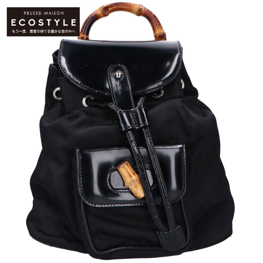 GUCCI（グッチ） 003・2058・0030・5 ナイロン/エナメル切替 バンブー