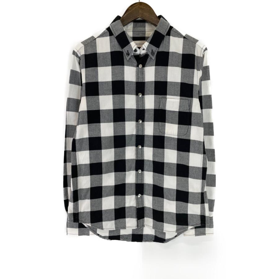 MONCLER（モンクレール） ブラックxホワイト CAMICIA ブロックチェック