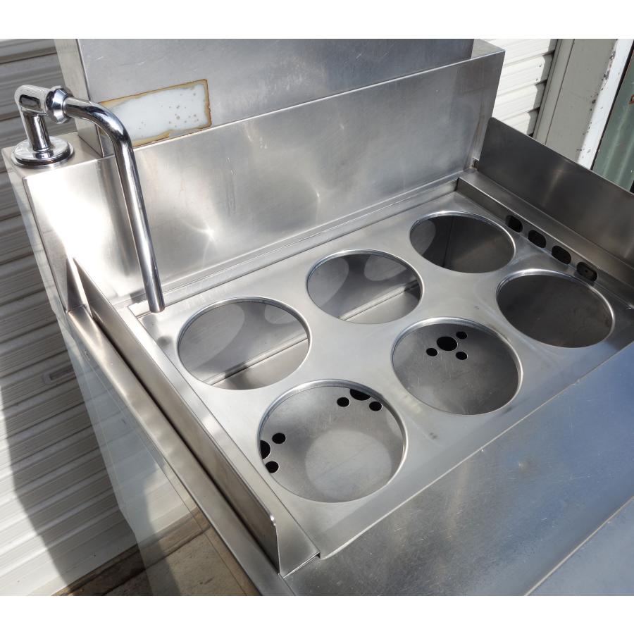 タニコー 角型 ゆで麺器 ◇ TGUS-60 一槽式 6テボ 都市ガス13A 幅600mm