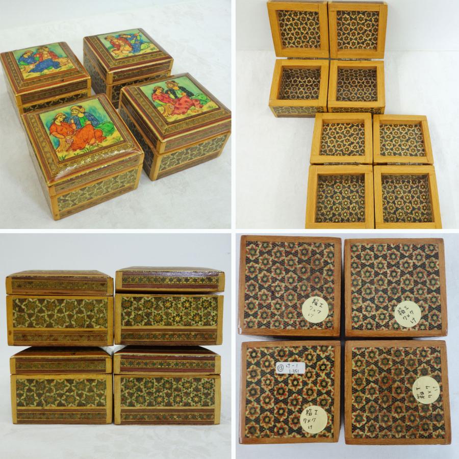 送料無料/未使用 ◇ ペルシャ 伝統工芸 ハータムカーリー/象嵌細工