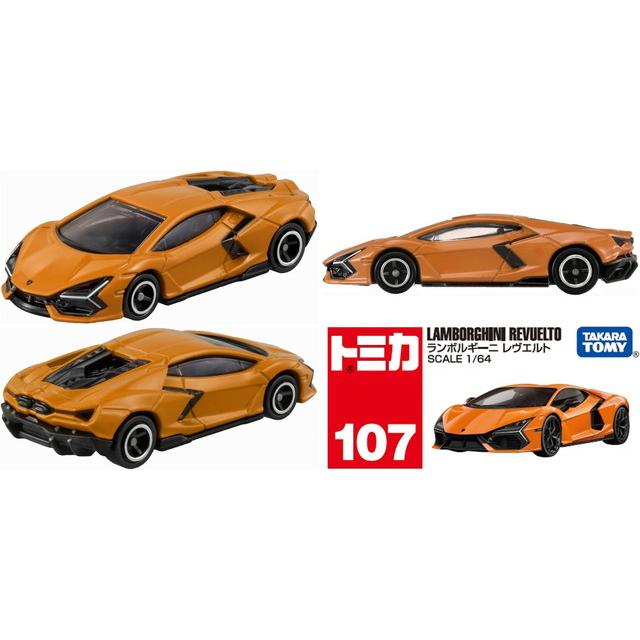 3点セット】トミカ No.107 ランボルギーニ レヴエルト 初回 ＆ 通常