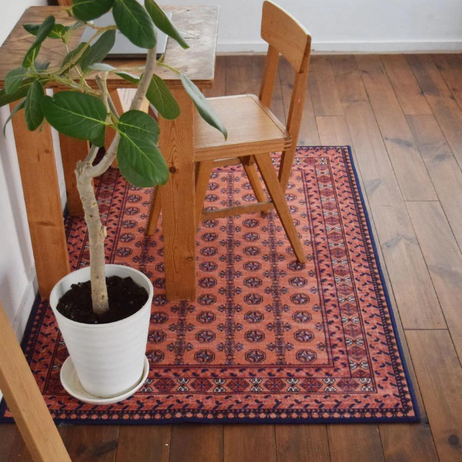 お洒落で洗えるヴィンテージ風ラグマット アフガン 140×200cm 11色 5