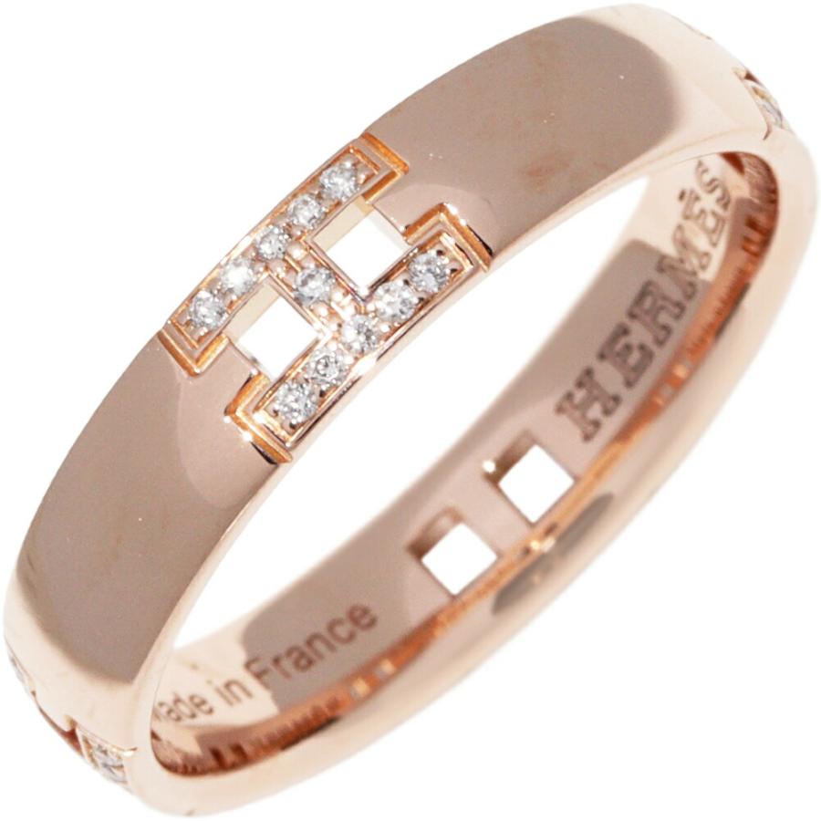 HERMES（エルメス） 指輪 K18PG ダイヤ44P(0.08ct) エヴァー