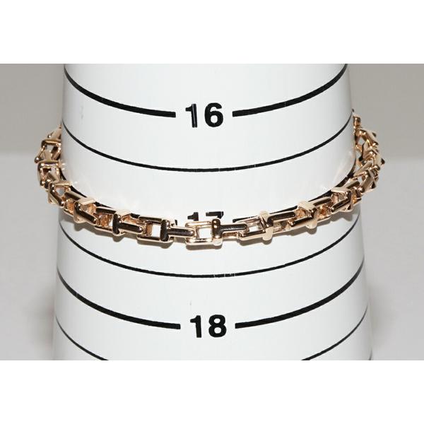 ティファニー ブレスレット K18PG Tナローチェーンブレスレット