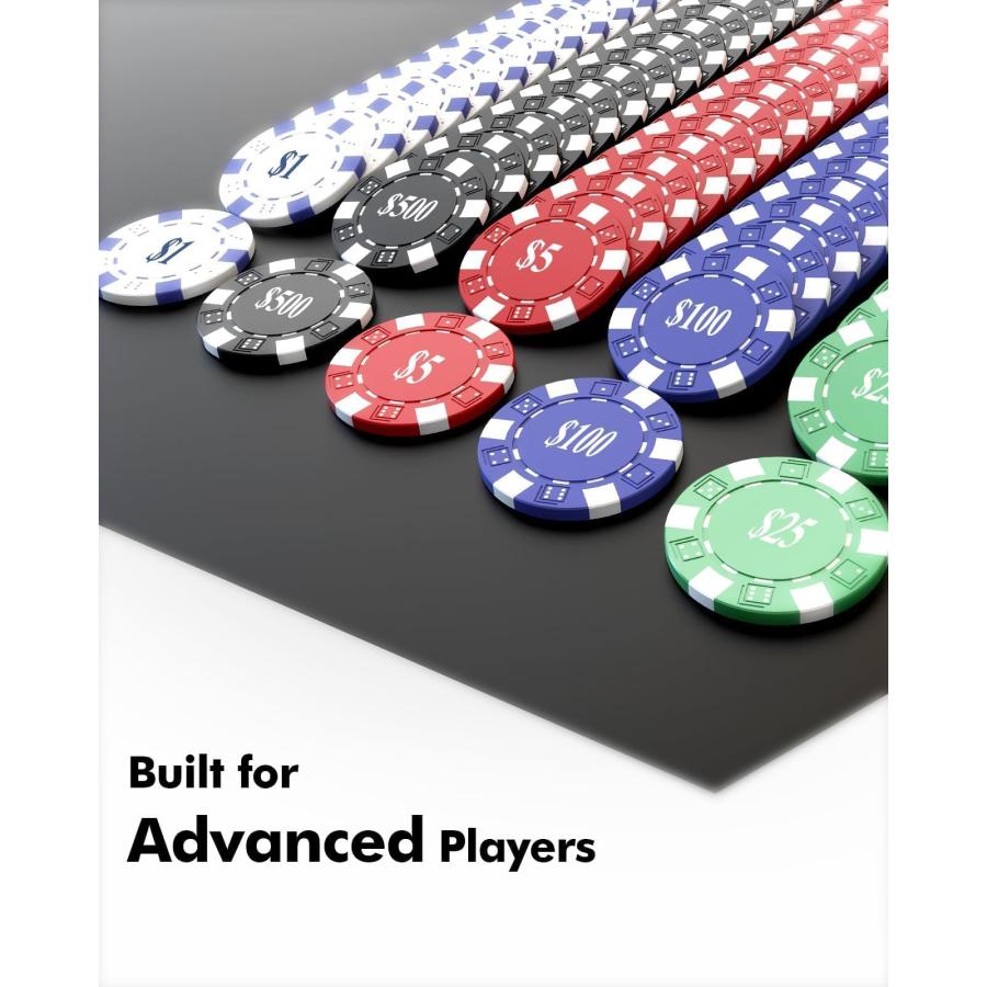 ポーカーチップセット、11.5g重、ナンバリング付き、コンパクトな