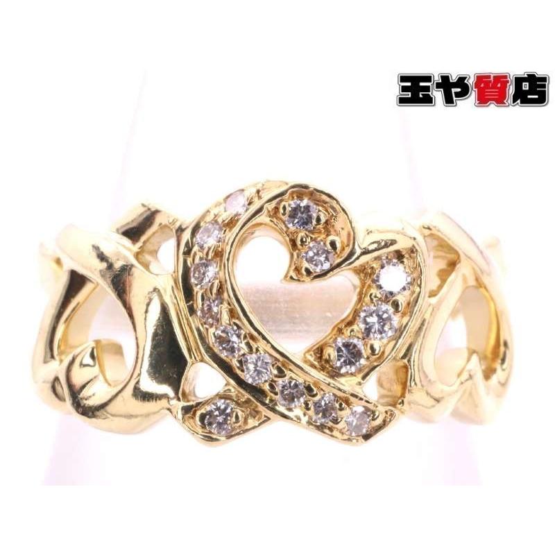 TIFFANY&Co.（ティファニー） 美品 ダイヤ ラビングハート リング 9号