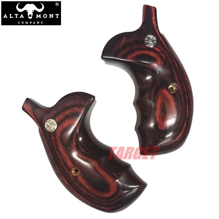 アルタモント S&W Kフレーム ラウンドバット用 木製グリップ スムース