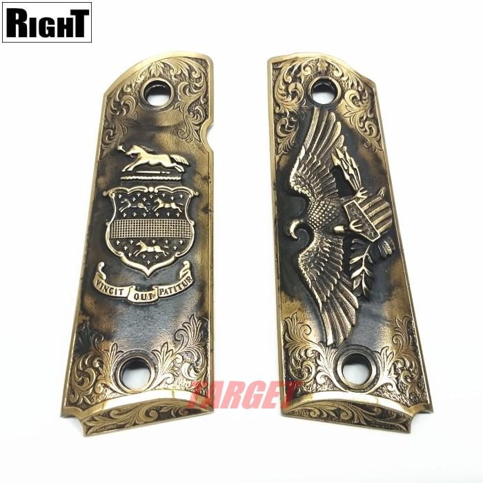 ☆RIGHT イーグルレリーフ メタルグリップ アンティークゴールド