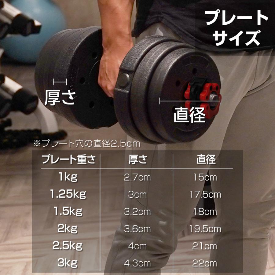 TOP FILM ダンベル 可変式 20kg 可変式ダンベル 2個セット 多機能 40kg