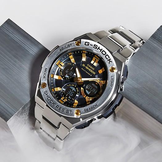 G-STEEL G-SHOCK 電波ソーラー メンズ 腕時計 アナログ デジタル